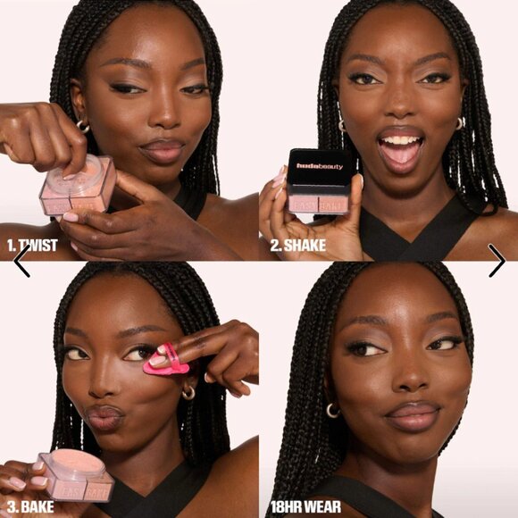 HUDA Easy Bake Loose Powder Brightening + Correcting Duo - pink pumpkin - Picture 5 of 5